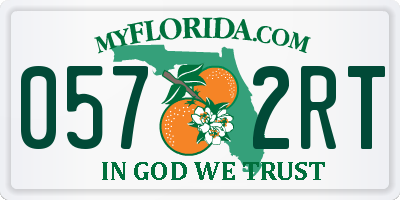 FL license plate 0572RT