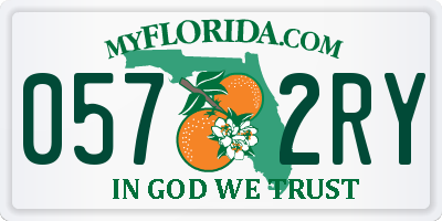 FL license plate 0572RY
