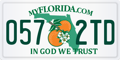 FL license plate 0572TD