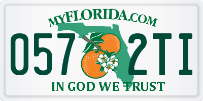 FL license plate 0572TI