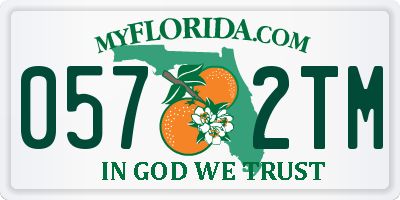 FL license plate 0572TM