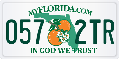 FL license plate 0572TR