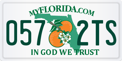 FL license plate 0572TS