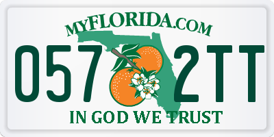 FL license plate 0572TT