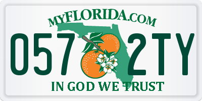 FL license plate 0572TY
