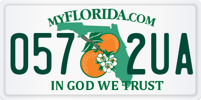 FL license plate 0572UA