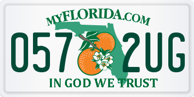 FL license plate 0572UG