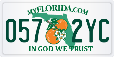 FL license plate 0572YC