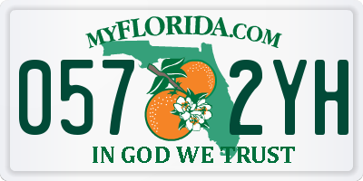 FL license plate 0572YH