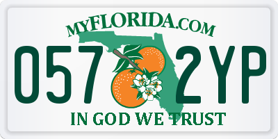 FL license plate 0572YP