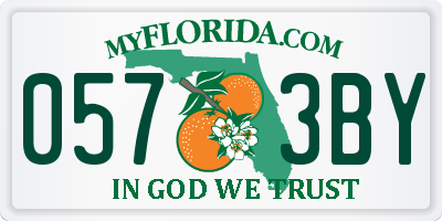 FL license plate 0573BY