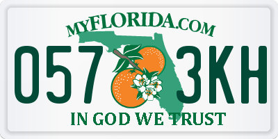 FL license plate 0573KH
