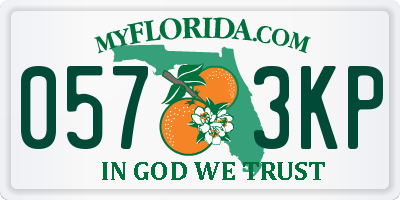 FL license plate 0573KP