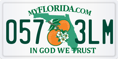 FL license plate 0573LM