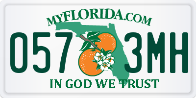FL license plate 0573MH