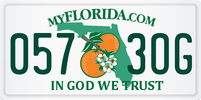 FL license plate 0573OG