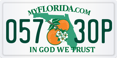 FL license plate 0573OP