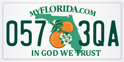 FL license plate 0573QA