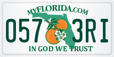FL license plate 0573RI