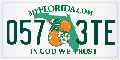 FL license plate 0573TE