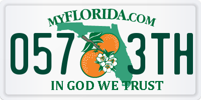 FL license plate 0573TH