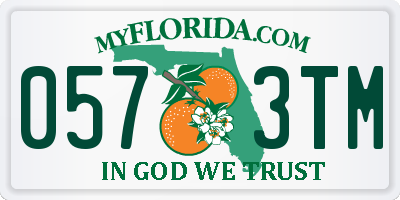 FL license plate 0573TM