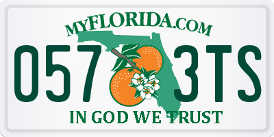 FL license plate 0573TS