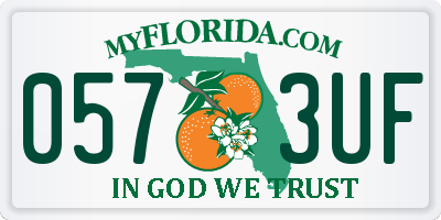 FL license plate 0573UF