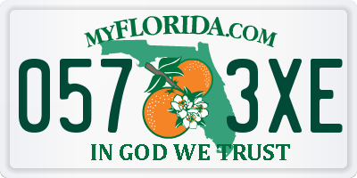 FL license plate 0573XE