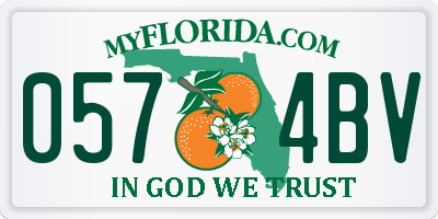 FL license plate 0574BV
