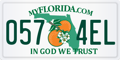 FL license plate 0574EL