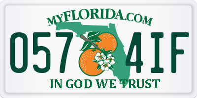 FL license plate 0574IF