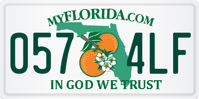 FL license plate 0574LF