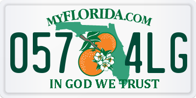 FL license plate 0574LG