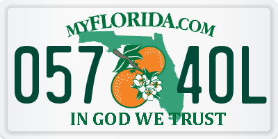 FL license plate 0574OL