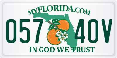 FL license plate 0574OV