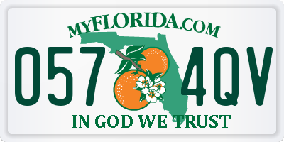 FL license plate 0574QV