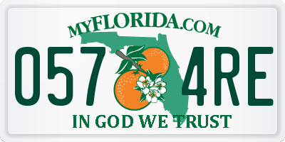 FL license plate 0574RE