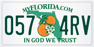 FL license plate 0574RV