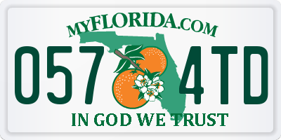 FL license plate 0574TD