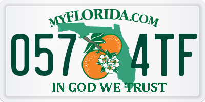 FL license plate 0574TF