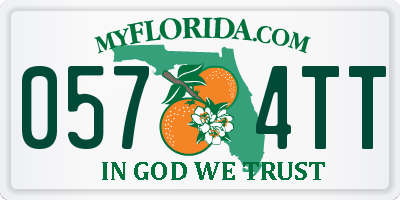 FL license plate 0574TT