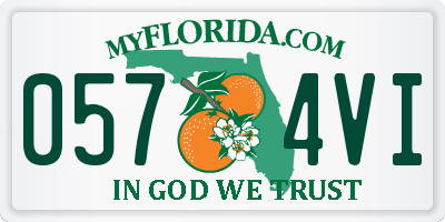 FL license plate 0574VI