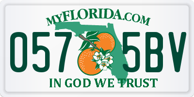 FL license plate 0575BV