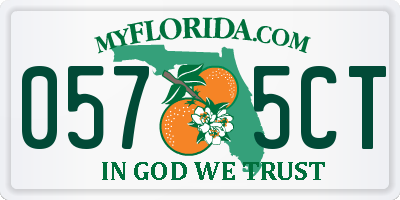 FL license plate 0575CT