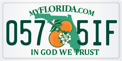 FL license plate 0575IF