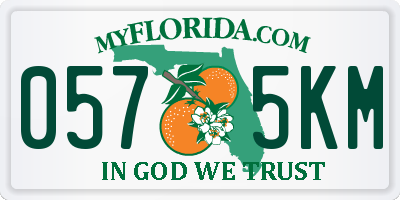 FL license plate 0575KM