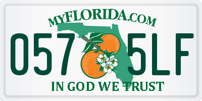 FL license plate 0575LF