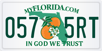 FL license plate 0575RT