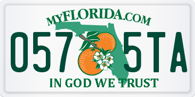FL license plate 0575TA